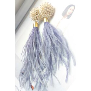 Kristi Liiva KL071 Sirelilillad suled kõrvarõngad