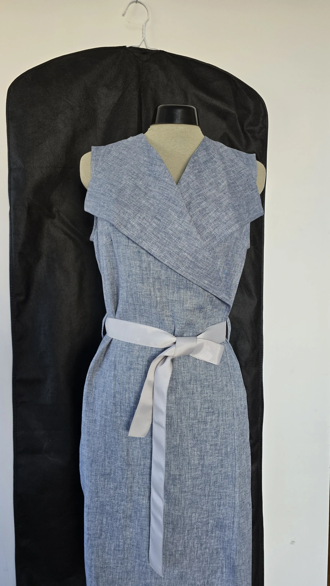 Raili Nõlvak Hõlmikkleit helesinine linane kleit - Image 3