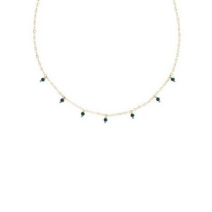 helge stuudio "Milena Roheline Kvarts Choker-kee" kaelakee