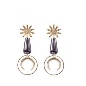 helge stuudio "Sera Hematiit" kõrvarõngad