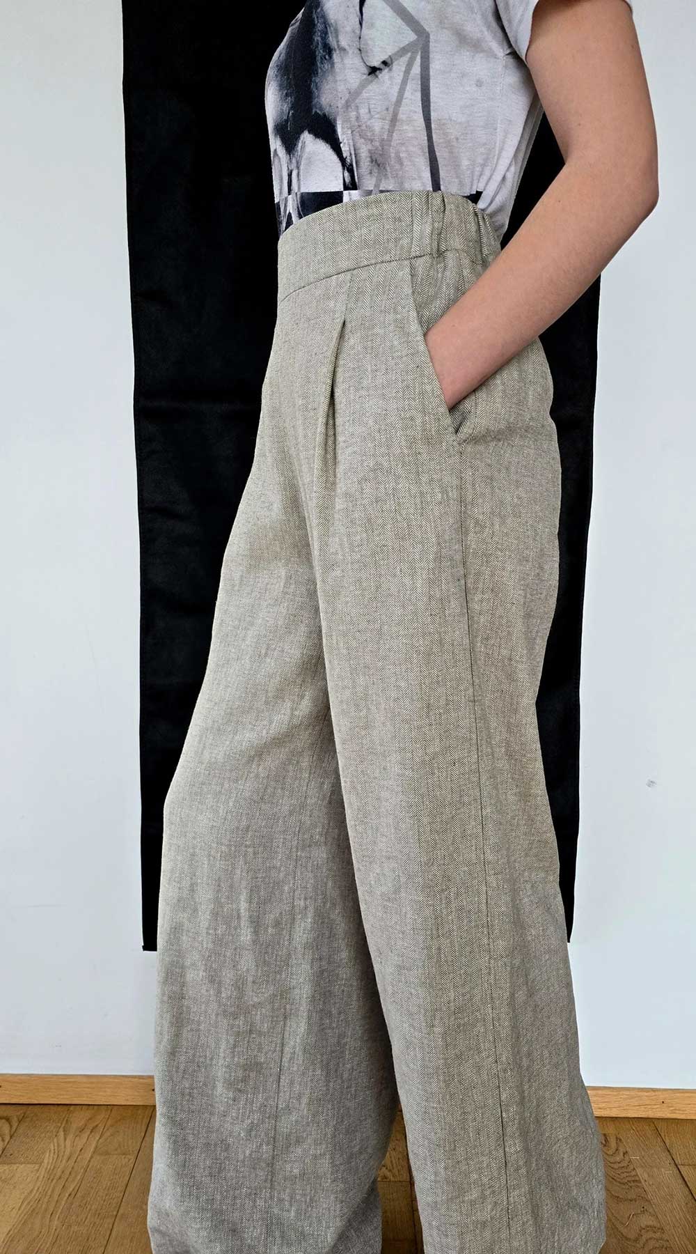 Raili Nõlvak Linased Rohekad püksid - Image 3