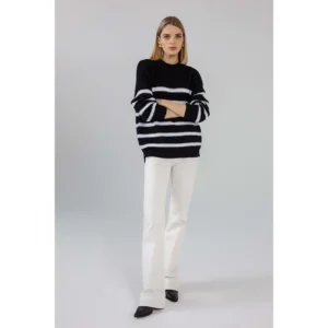 Alternative view of Robi Agnes "ARIELLE Black / white" džemper