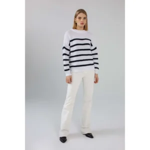 Robi Agnes "ARIELLE White / black" džemper