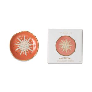 Designworks Ink "Celestial Ceramic Trinket Dish - Terracotta Sun" keraamiline ehtealus