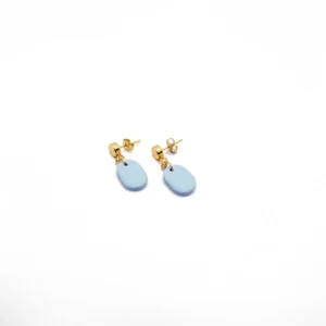 KAER Design Sculpt "Light blue" rippuvad kõrvarõngad