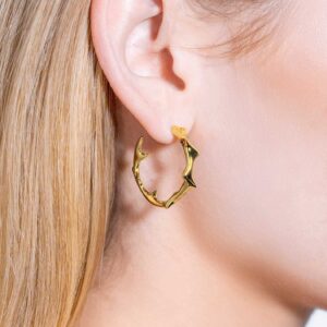 Alternative view of NRTN "MILAM HOOP GOLD" kõrvarõngad