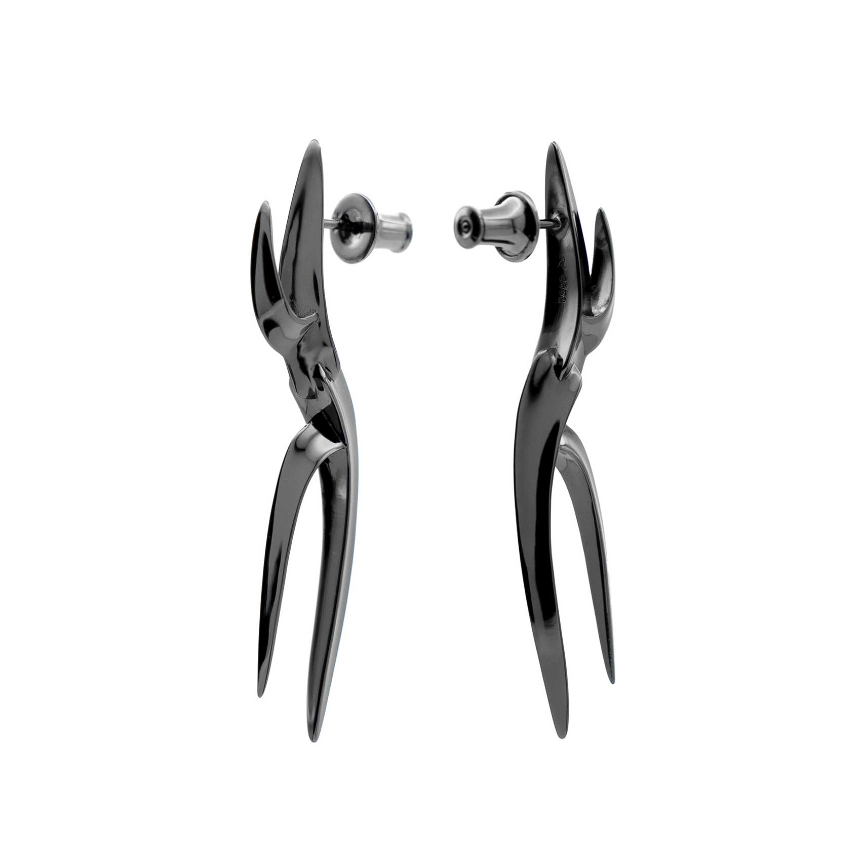 NRTN "SAMTEN BLACK" kõrvarõngad