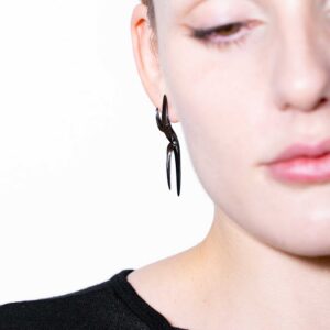 Alternative view of NRTN "SAMTEN BLACK" kõrvarõngad