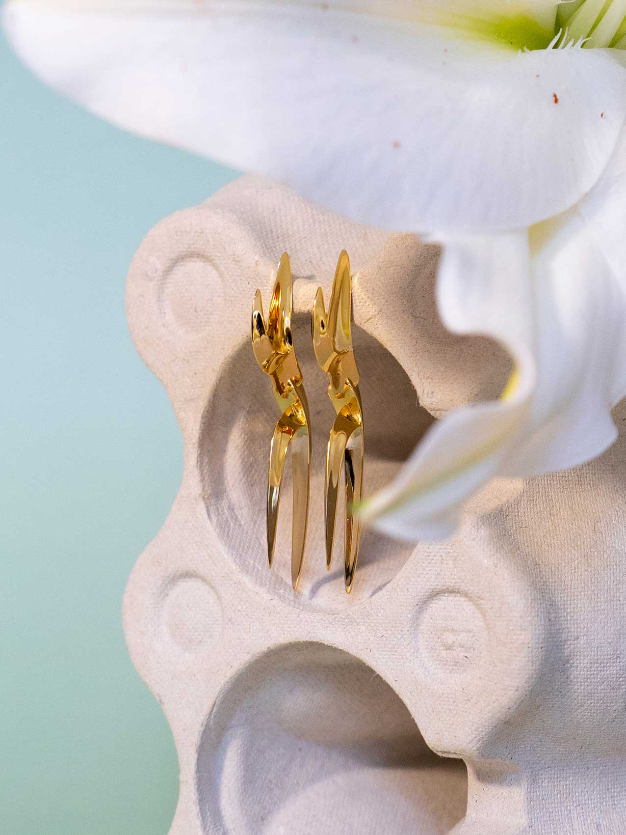 NRTN "SAMTEN GOLD" kõrvarõngad - Image 3