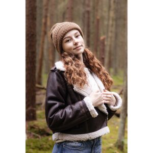 Alternative view of BehMo "Pruun" Meriinovillane müts