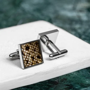 Eherüs "Kandilised Mustade täppidega nahk" mansetinööbid