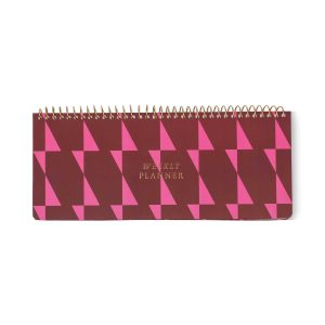 Designworks Ink "Weekly Planner Pad Burgundy + Pink" planner