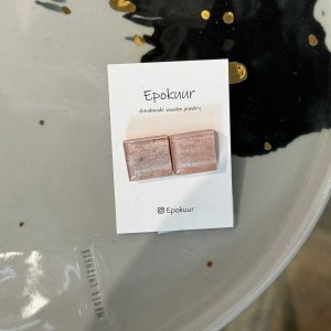 Epokuur "Beezid ruudud" kõrvarõngad