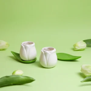 Alternative view of balvi "Tulip White" kohvitassid