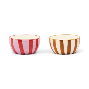 Alternative view of here's how "The Bella Dipping Bowls Set of 2 Ochre & Rust" kausid