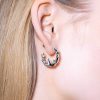 NRTN "CHIKHAI HOOP RHODIUM VERMEIL" kõrvarõngad - Pilt 2