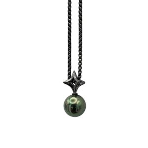 Alternative view of NRTN "NOVA CHROME BLACK VERMEIL" kõrvarõngad