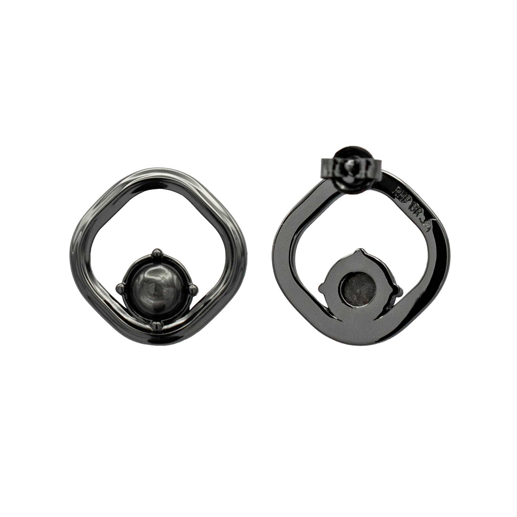 NRTN "POLAR CHROME BLACK VERMEIL" kõrvarõngad