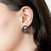 NRTN "POLAR CHROME BLACK VERMEIL" kõrvarõngad - Pilt 4