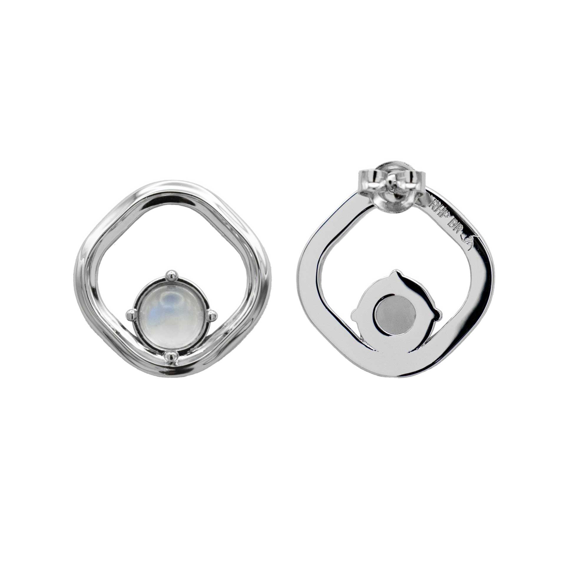 NRTN "POLAR CHROME RHODIUM VERMEIL" kõrvarõngad
