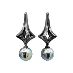 NRTN "RIGEL CHROME BLACK VERMEIL" kõrvarõngad