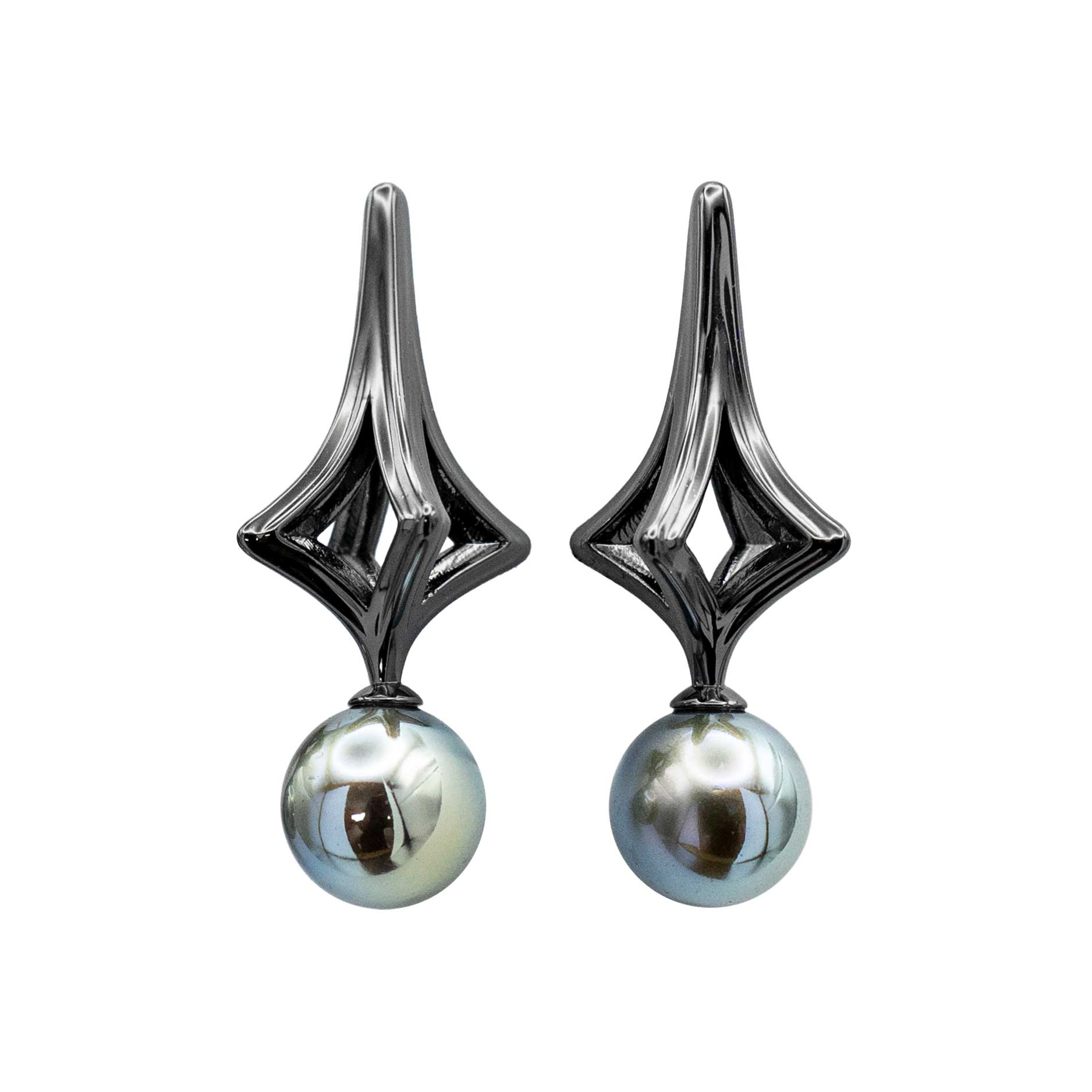 NRTN "RIGEL CHROME BLACK VERMEIL" kõrvarõngad