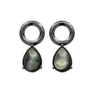 NRTN "SOLAR CHROME BLACK VERMEIL" kõrvarõngad