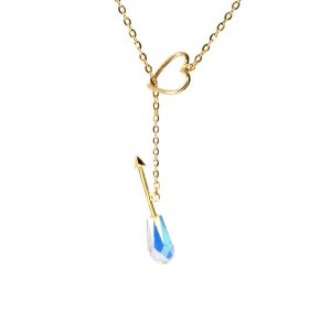 Tanel Veenre "Aurora Crystal Heart & Arrow hõbedast" kaelakee