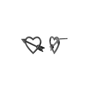 Alternative view of Tanel Veenre "Dark Heart & Arrow hõbedast" kõrvarõngad