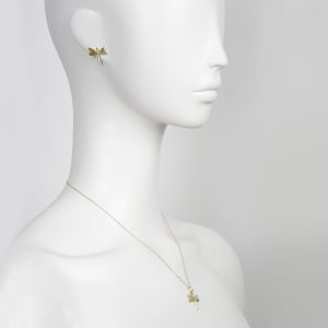 Alternative view of Tanel Veenre "Gold Dragonfly" Kõrvarõngad
