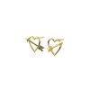 Tanel Veenre "Gold Heart & Arrow hõbedast" kõrvarõngad - Pilt 3