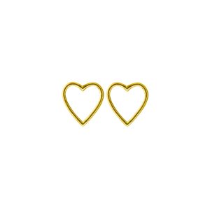 Tanel Veenre "Gold Heart hõbedast" kõrvarõngad