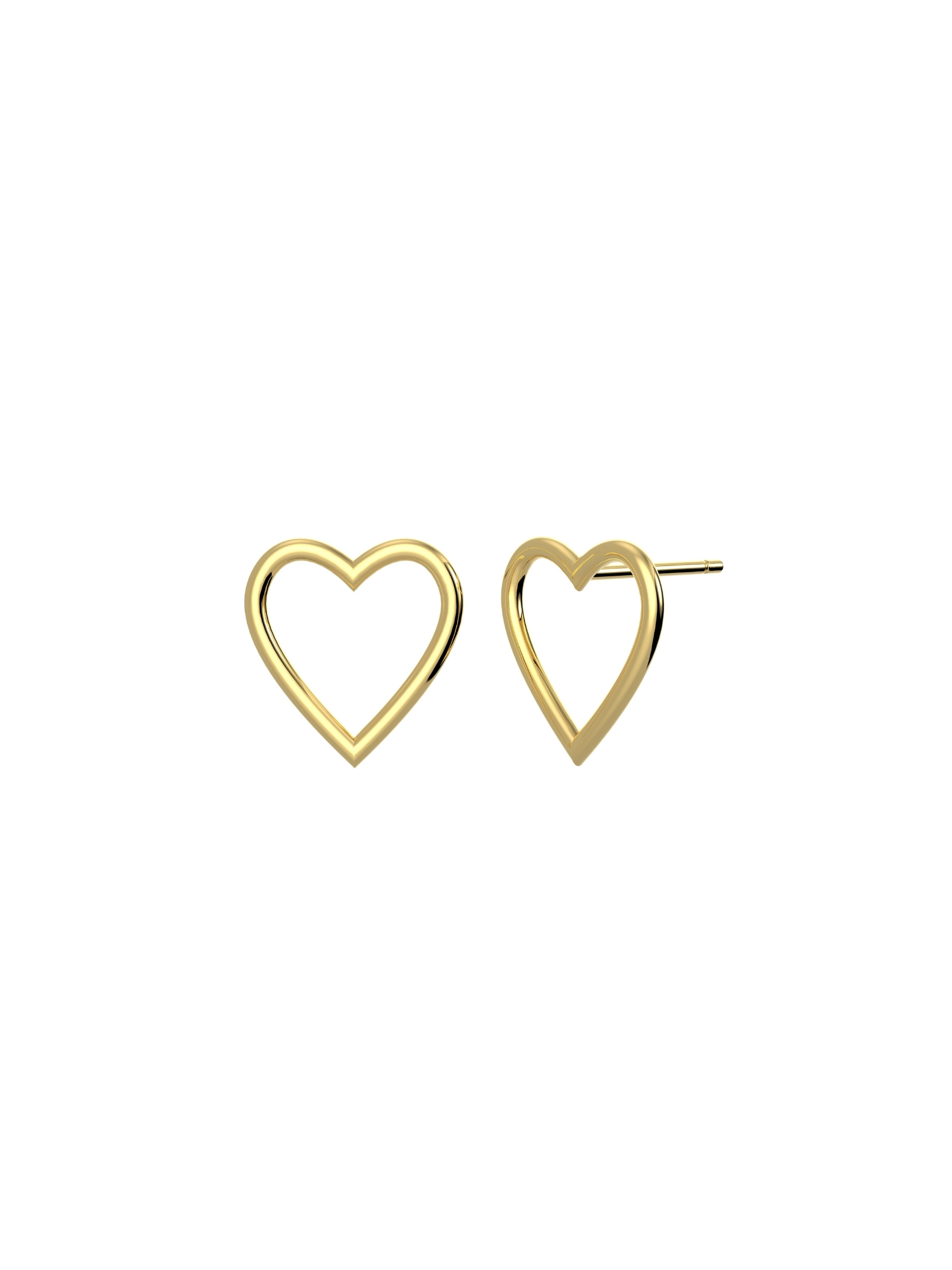 Tanel Veenre "Gold Heart hõbedast" kõrvarõngad - Pilt 3