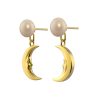 Tanel Veenre "Gold Moon Pearl" kõrvarõngad - Pilt 2