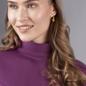 Alternative view of Tanel Veenre "Libellula Yellow" kõrvarõngad