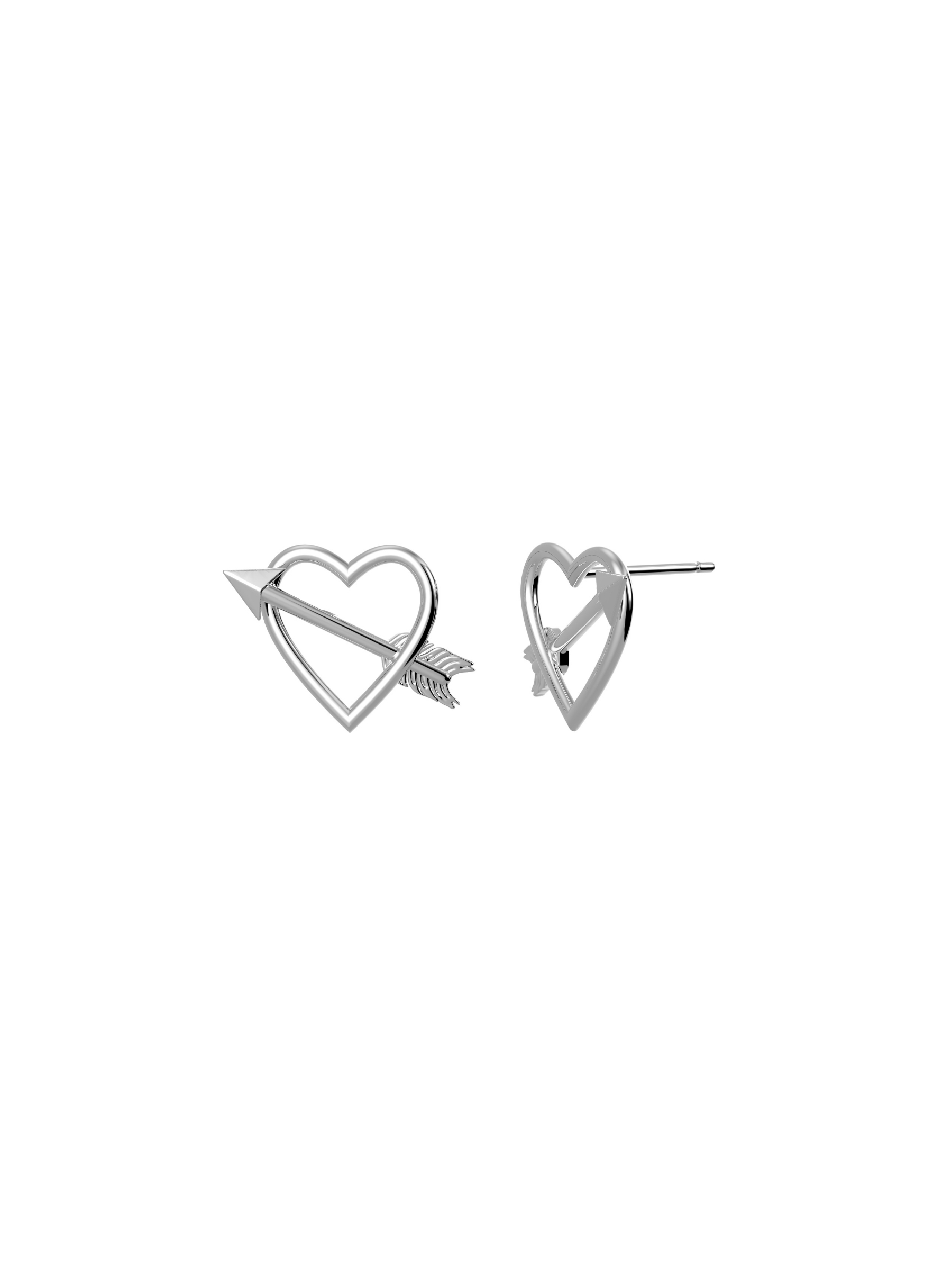 Tanel Veenre "Light Heart & Arrow hõbedast" kõrvarõngad - Pilt 3