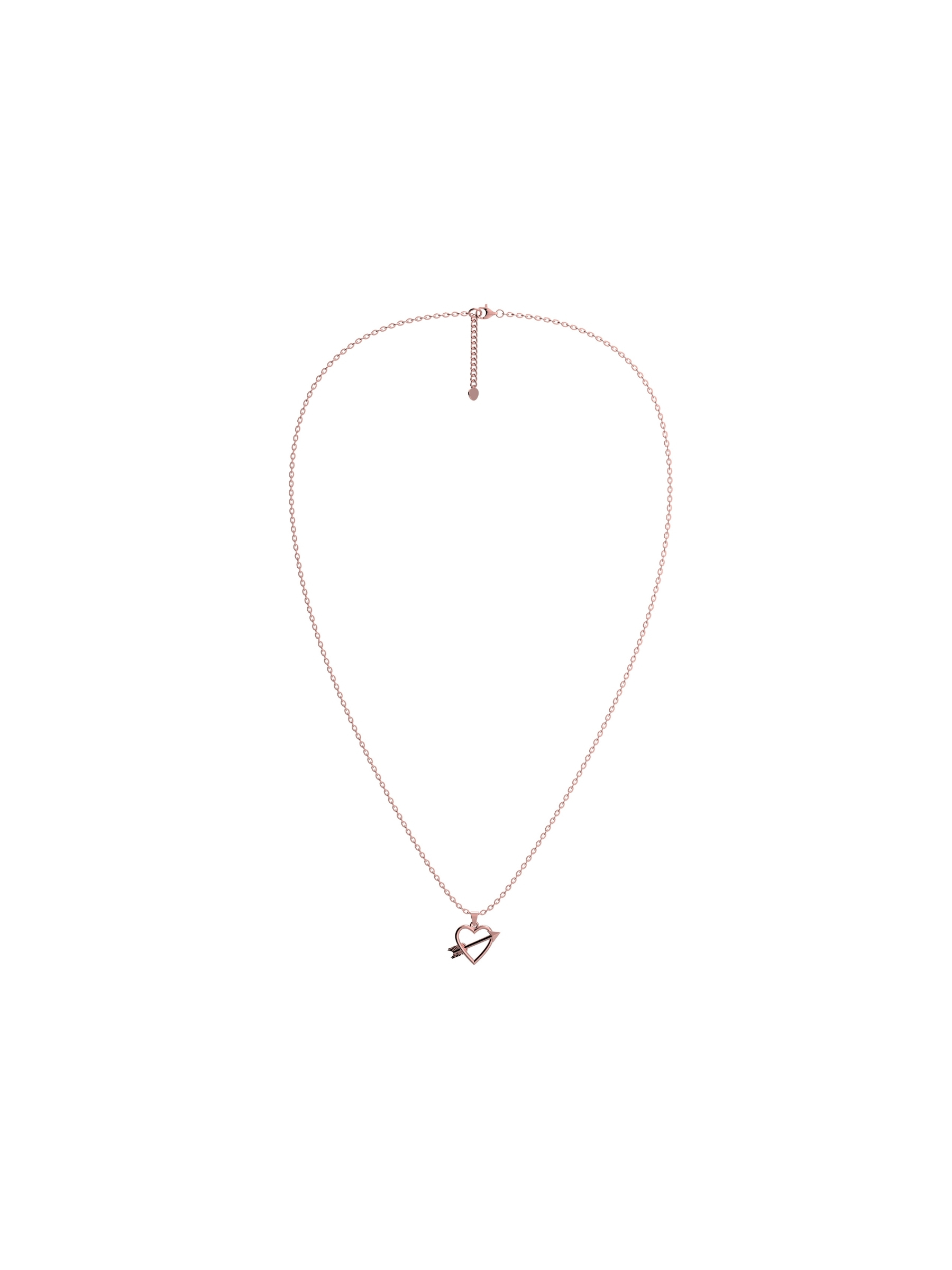Tanel Veenre "Rose Heart & Arrow hõbedast" kaelakee - Pilt 2