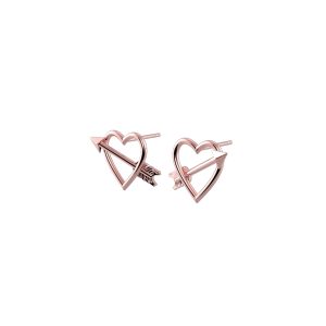 Alternative view of Tanel Veenre "Rose Heart & Arrow hõbedast" kõrvarõngad