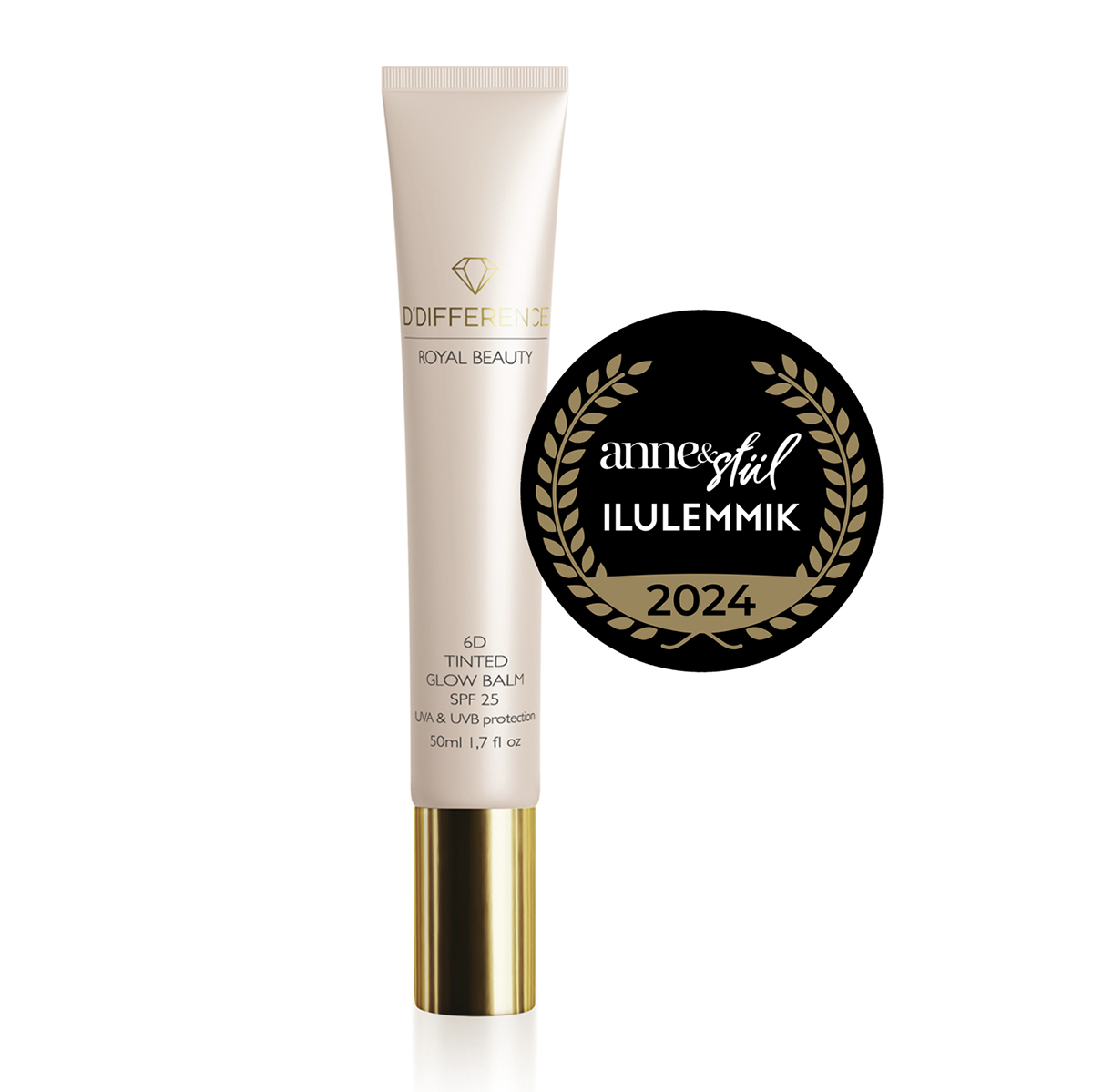 D'DIFFERENCE 6D Tinted Glow Balm SPF 25 Creamy Nude nr. 1 päevapalsam 50ml - Pilt 3