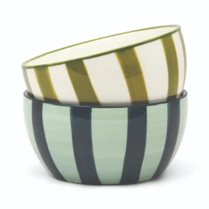 Alternative view of here's how "The Bella Dipping Bowls Set of 2 Olive & Blue" kausid