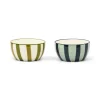 here's how "The Bella Dipping Bowls Set of 2 Olive & Blue" kausid - Pilt 4