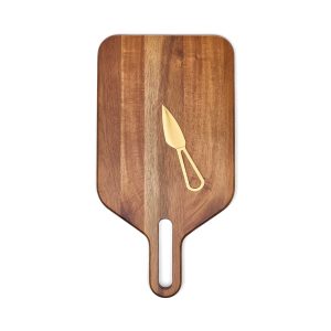 Alternative view of here's how "The Garth Cheese Board and Knife Set" juustuplaat