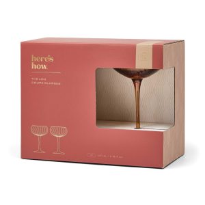 Alternative view of here's how "The Lou Coupe Glass Amber" kokteiliklaasid