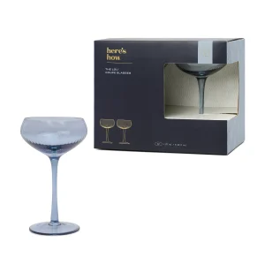 here's how "The Lou Coupe Glass Blue" kokteiliklaasid