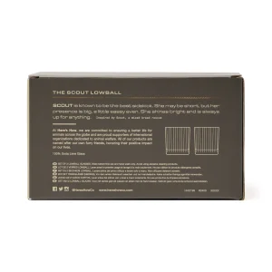 Alternative view of here's how "The Scout Lowball Glass Smoke" klaasid