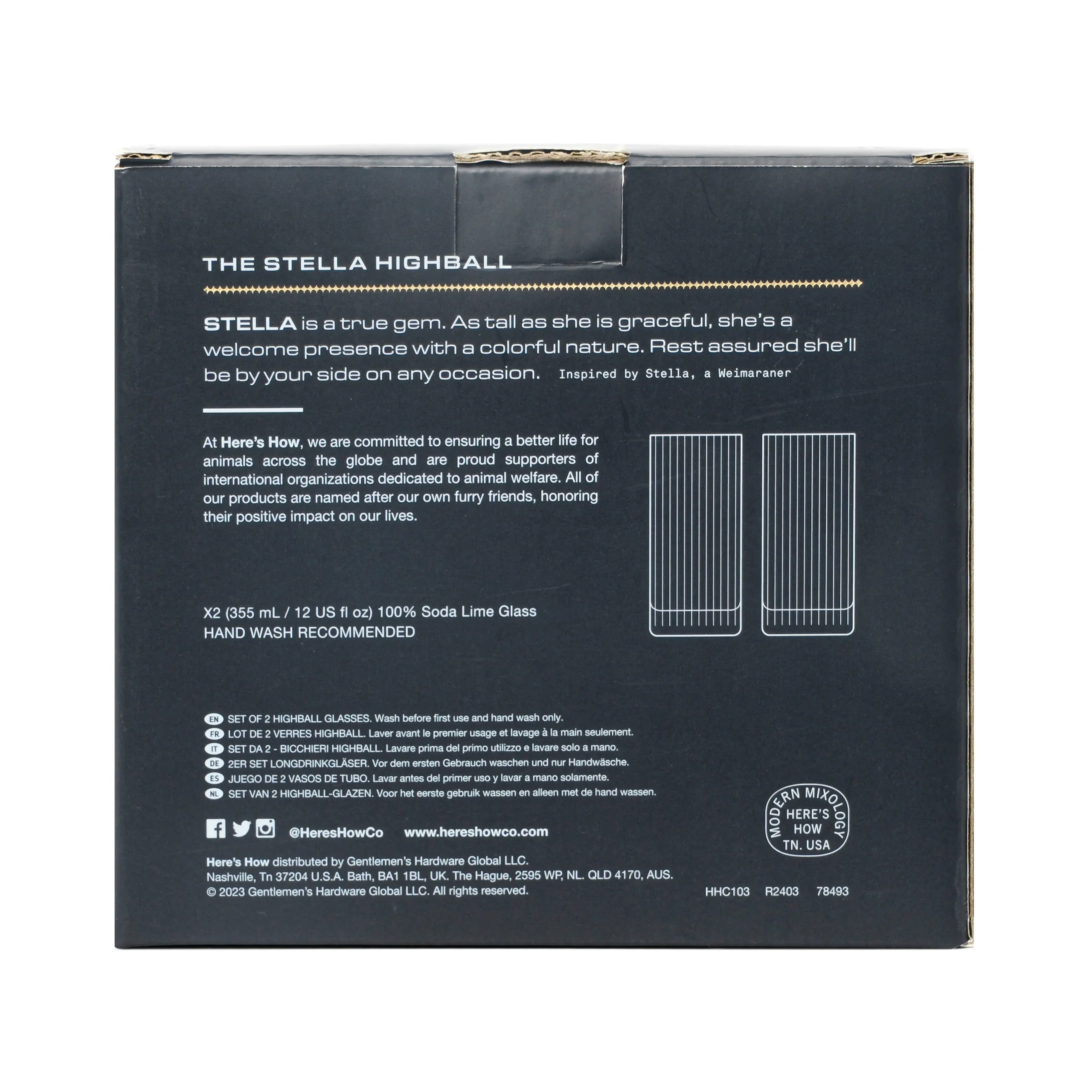 here's how "The Stella Highball Glass Blue" klaasid - Pilt 3