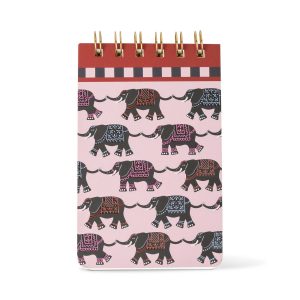 Designworks Ink "A Dopo Twin Wire Notepad - Elephant" märkmik