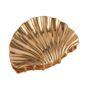 sofi "Shell Claw Clip L gold" juukseklamber