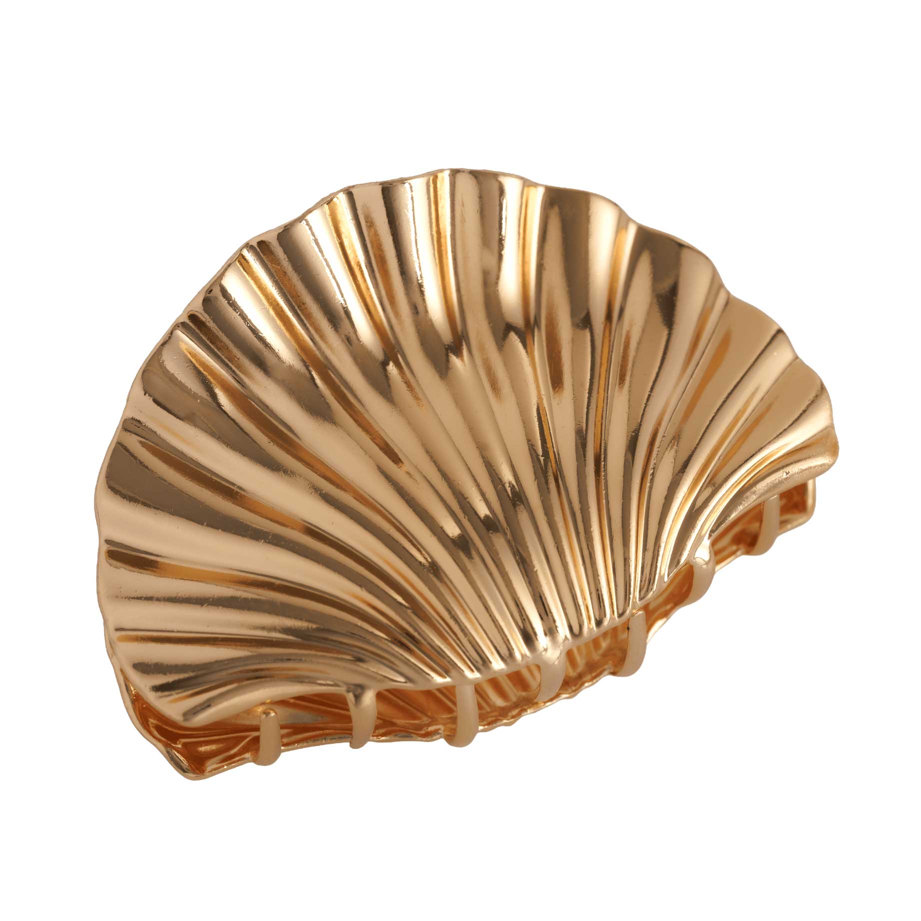 sofi "Shell Claw Clip L gold" juukseklamber