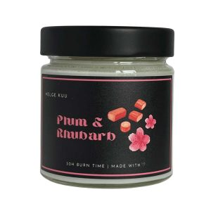 Helge Kuu ‘’Plum & Rhubarb’’ lõhnaküünal